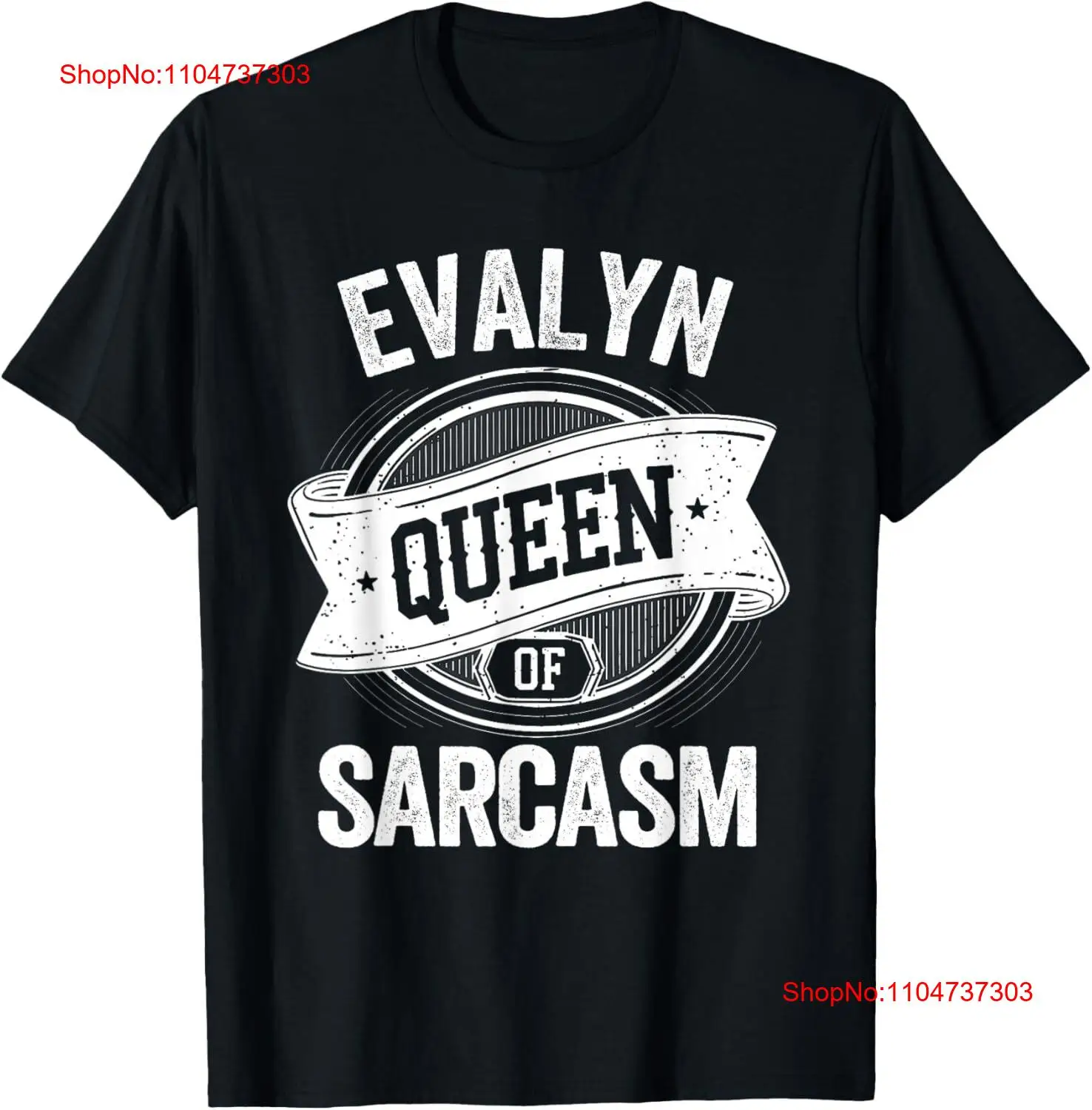 Vintage Fashion Names - EVALYN かわいい皮肉の女王名 Tシャツヴィンテージ洗浄多用途グラフィックカジュアルデザイナー服ソフトファッション快適な