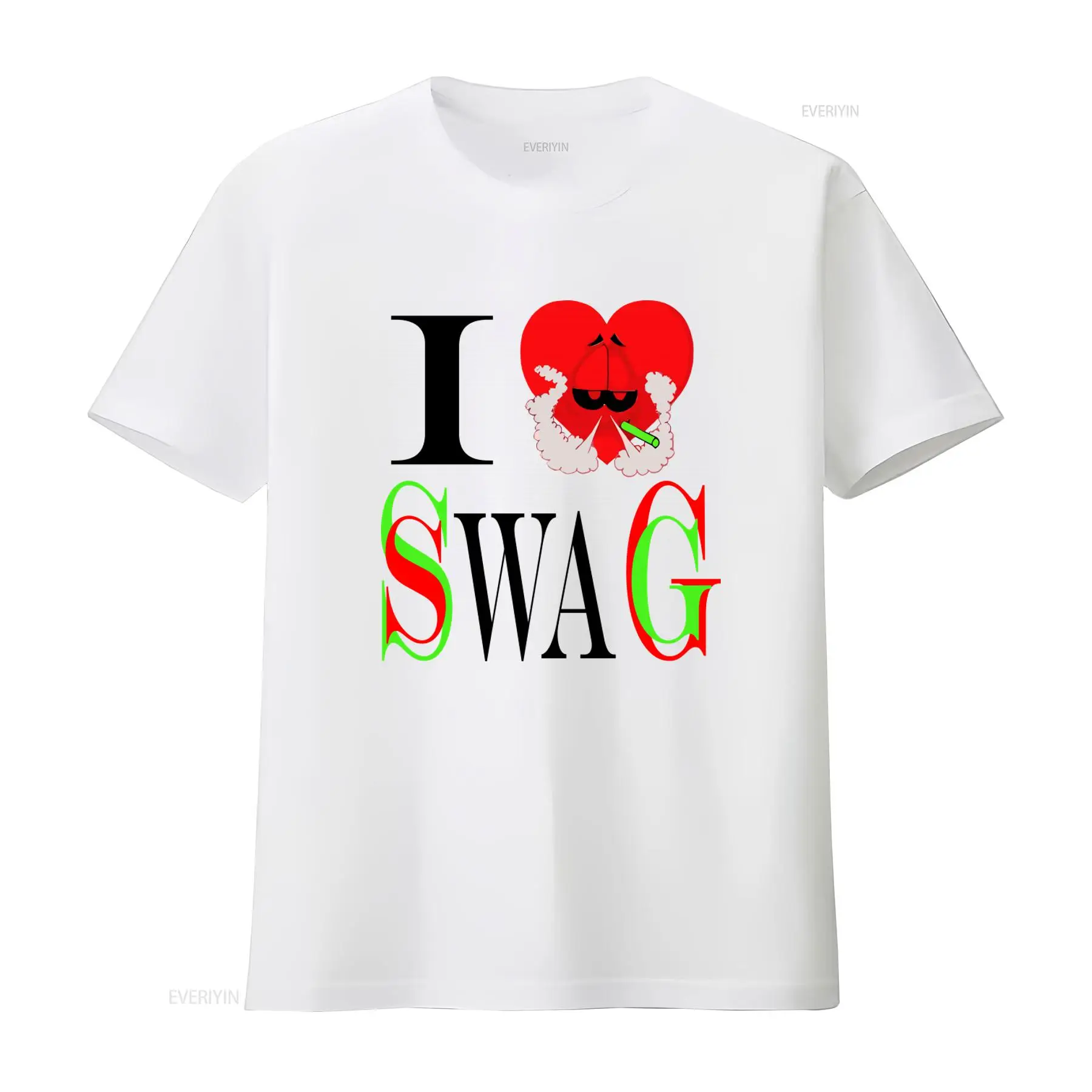 Vintage Fashion Looks - I Swag ハートプリント Tシャツ レトロスタイル トレンディな外観のためのファッショナブルでユニークなデザイン