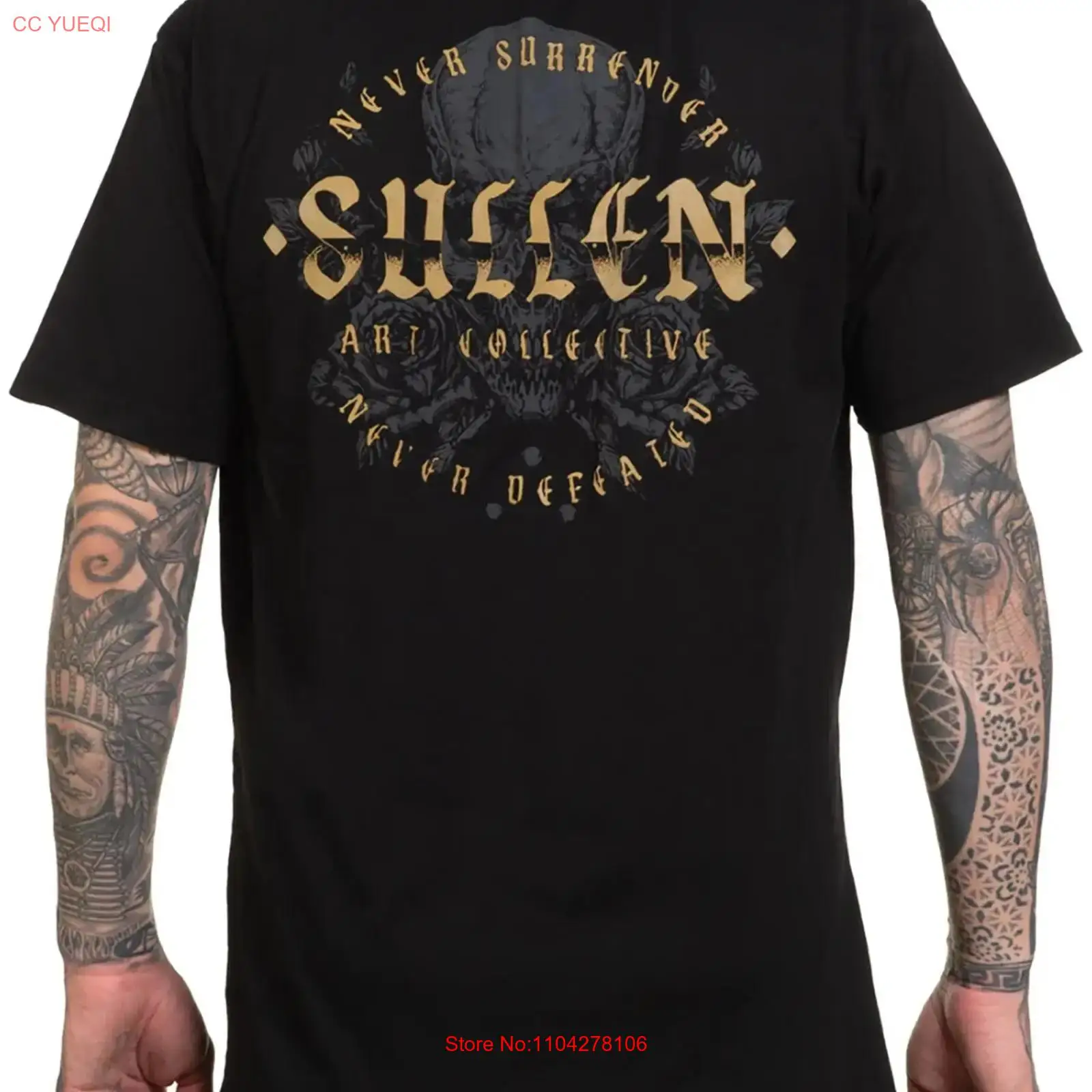 Vintage Fashion Logos - Sullen メンズ ネヴァーディフェイテッド プレミアム Tシャツ タトゥーアート