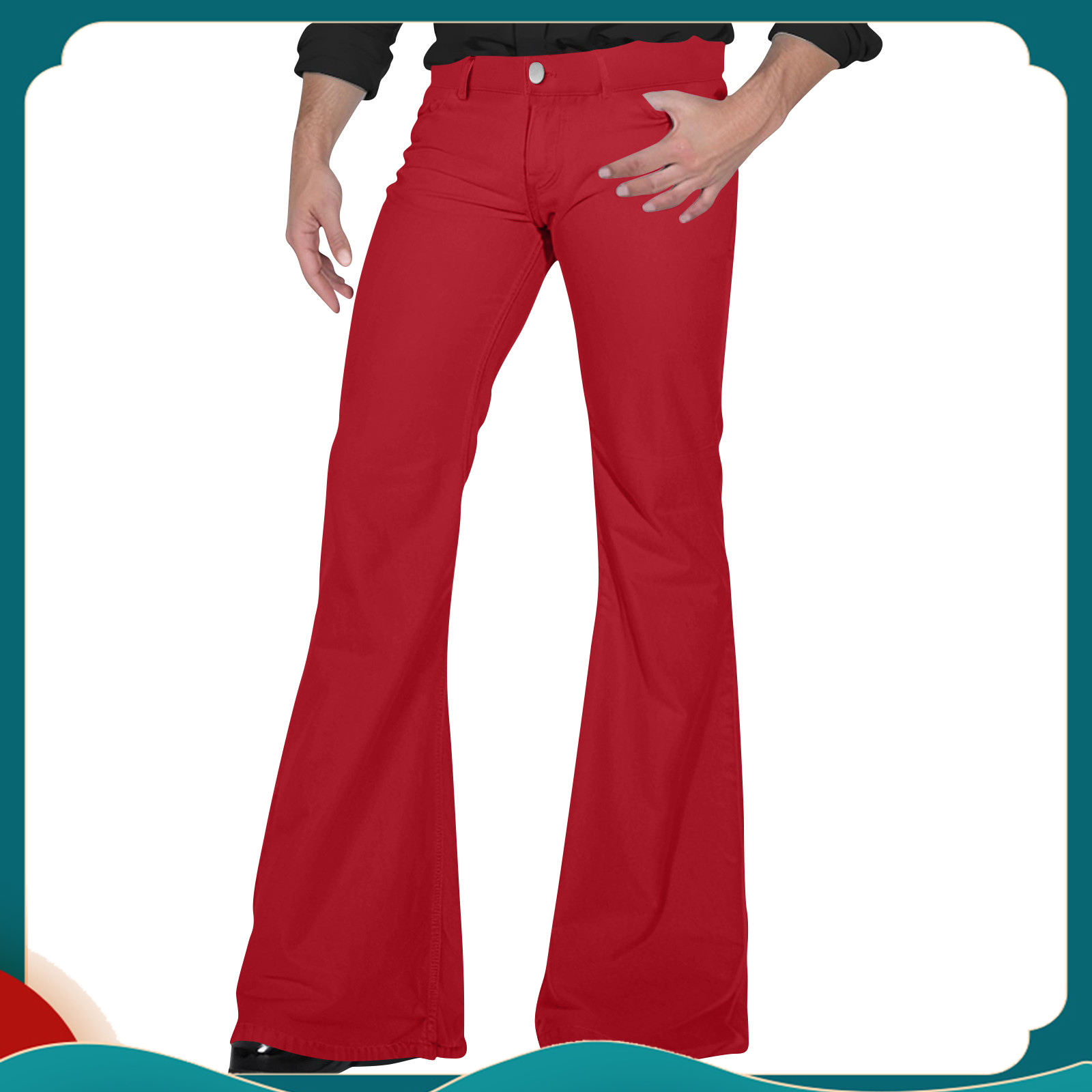 Retro Track Pant - メンズレトロフレアパンツ,エレガントなヴィンテージパンツ,ダンスに快適,新しいツイルデザイン,夏