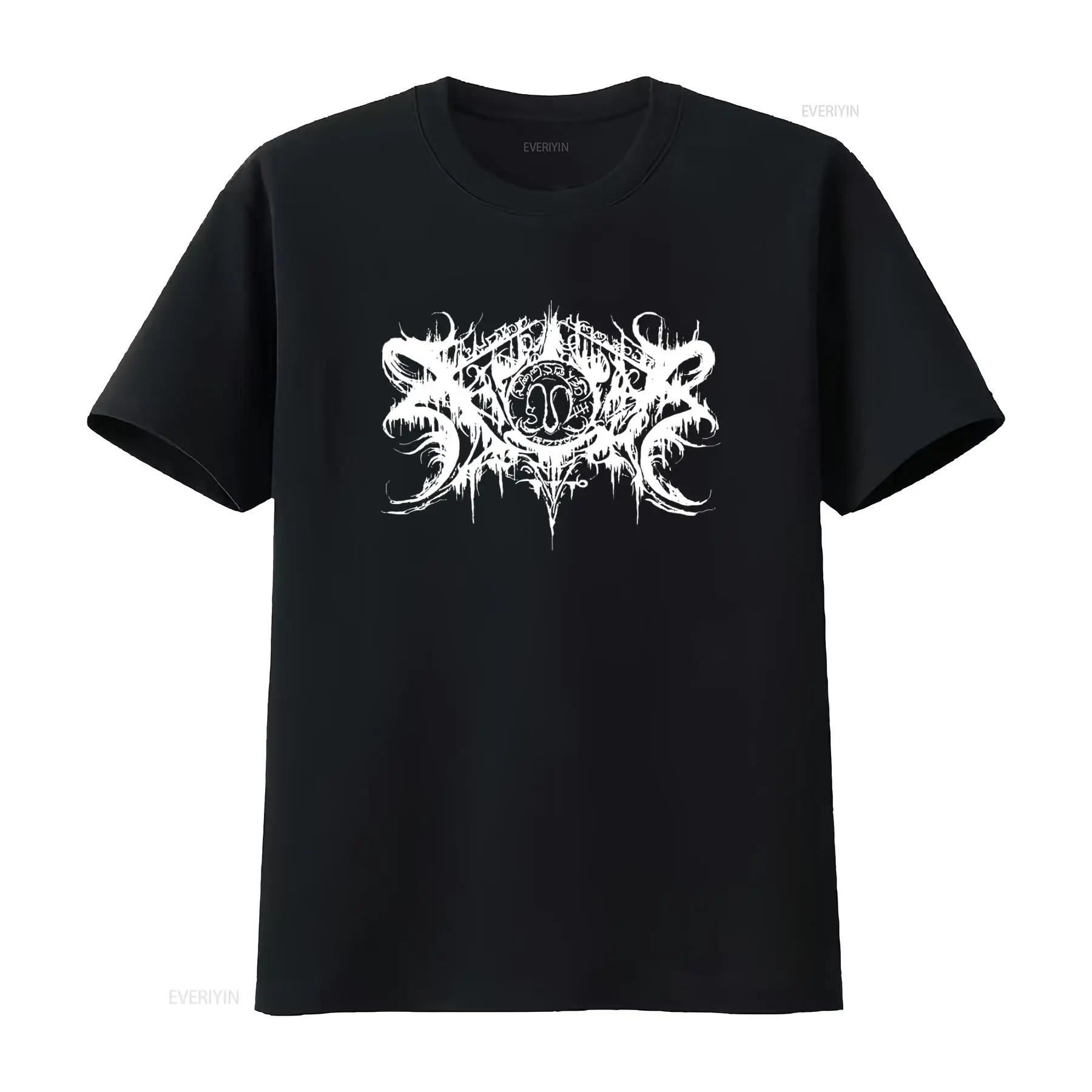 Vintage Fashion Logos - バンド Xasthur ホワイト ロゴ オン ブラック