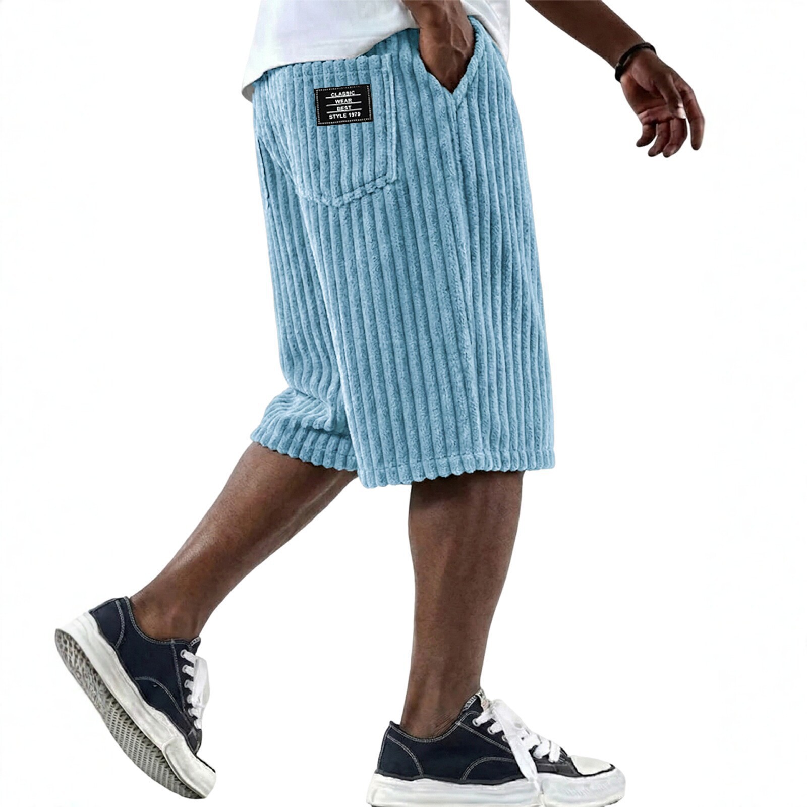 夏の新作メンズコーデュロイショートパンツ、ファッショナブルな - Retro Track Pant のレビューと価格
