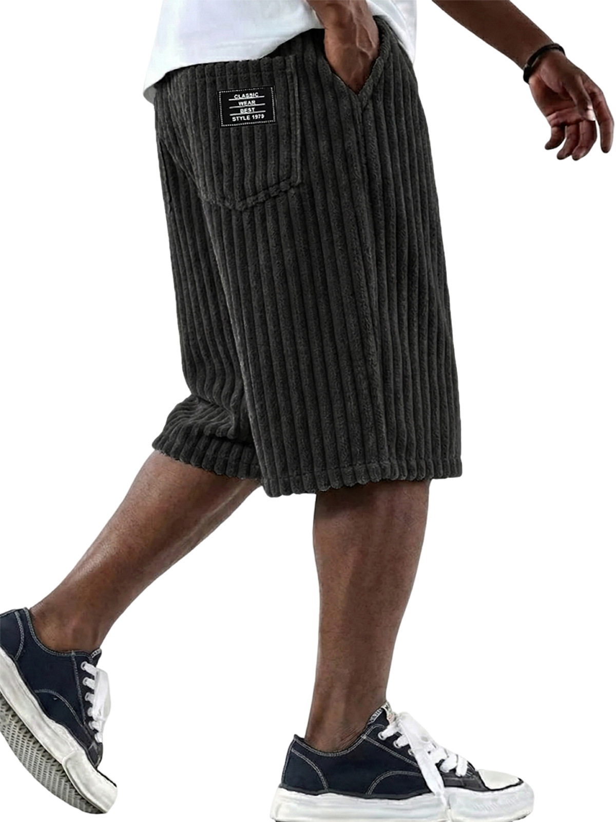 夏の新作メンズコーデュロイショートパンツ、ファッショナブルな - Retro Track Pant のレビューと価格
