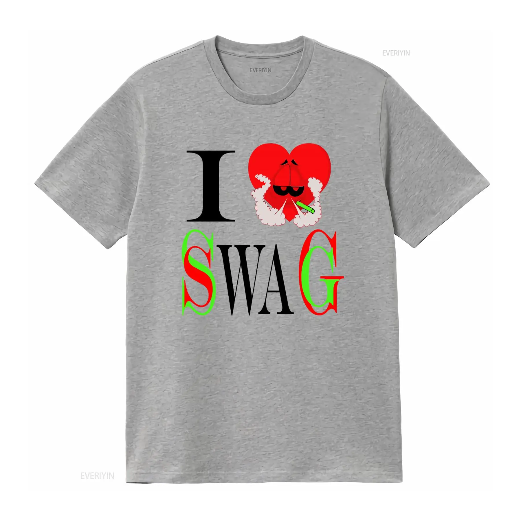I Swag ハートプリント Tシャツ レトロスタイル トレ - Vintage Fashion Looks のレビューと価格