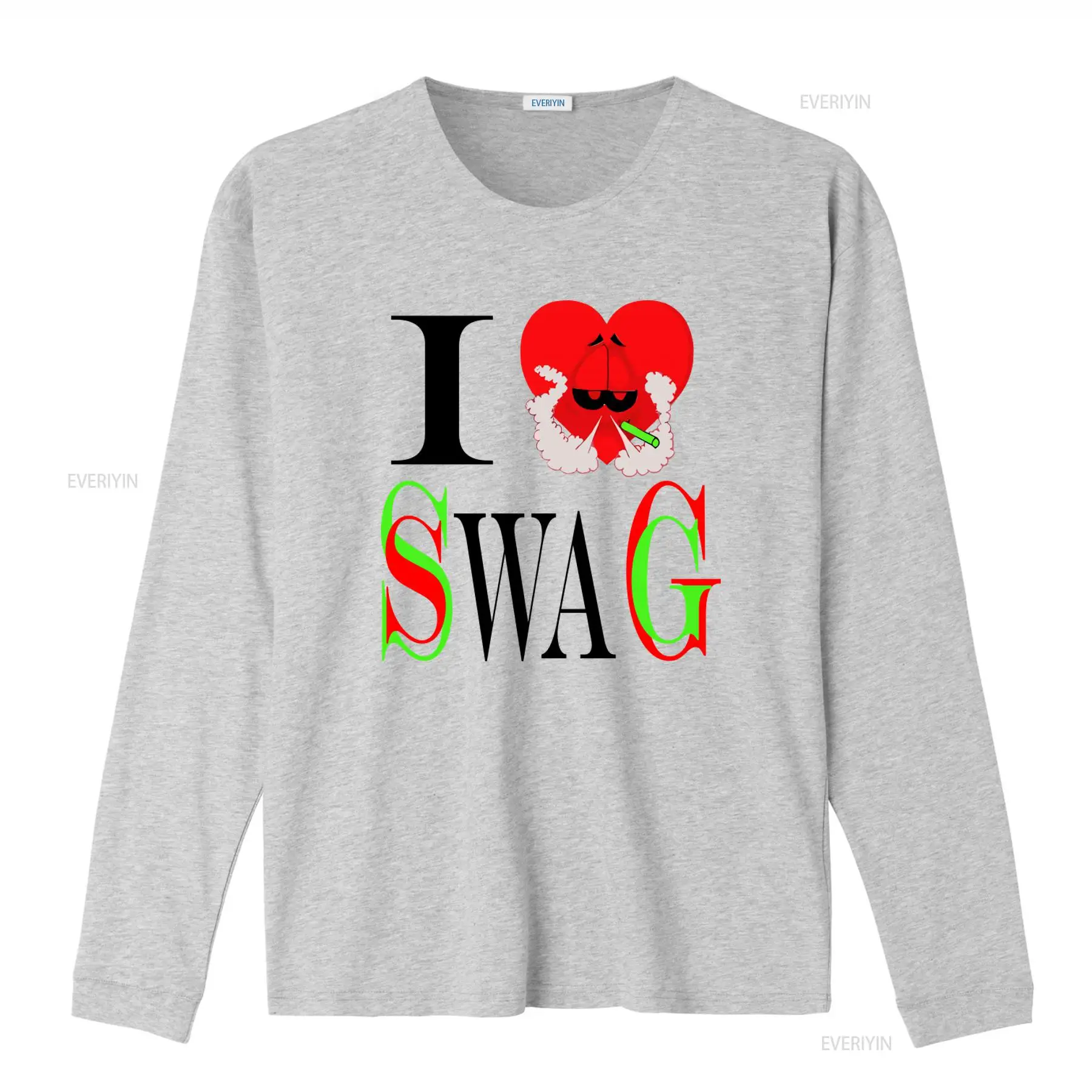 I Swag ハートプリント Tシャツ レトロスタイル トレ - Vintage Fashion Looks のレビューと価格