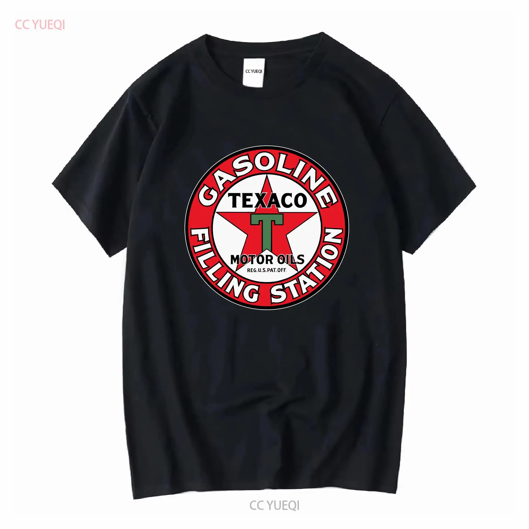 新しいヴィンテージテキサコ石油会社ロゴユニセックス T シャ - Vintage Fashion Logos のレビューと価格