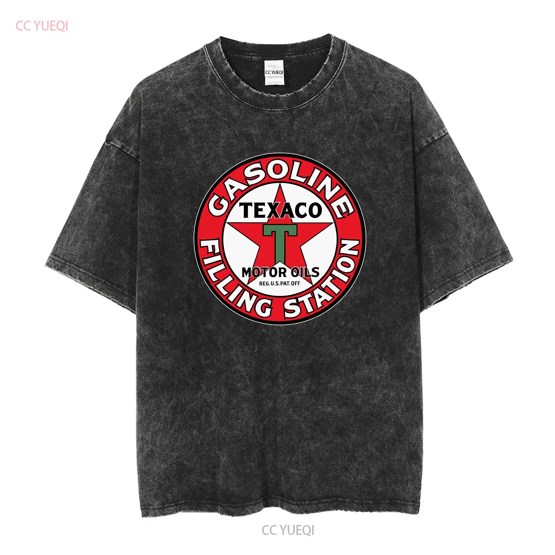 新しいヴィンテージテキサコ石油会社ロゴユニセックス T シャ - Vintage Fashion Logos のレビューと価格