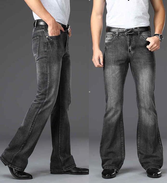 男性のフレアジーンズルース男性ビッグレッグジーンズフレアパン - Retro Track Pant のレビューと価格