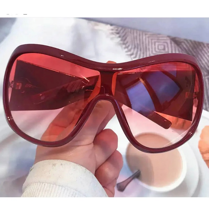 ワンピースオーバーサイズ Y2K サングラス女性男性用ヴィン - Vintage Fashion Y2K のレビューと価格