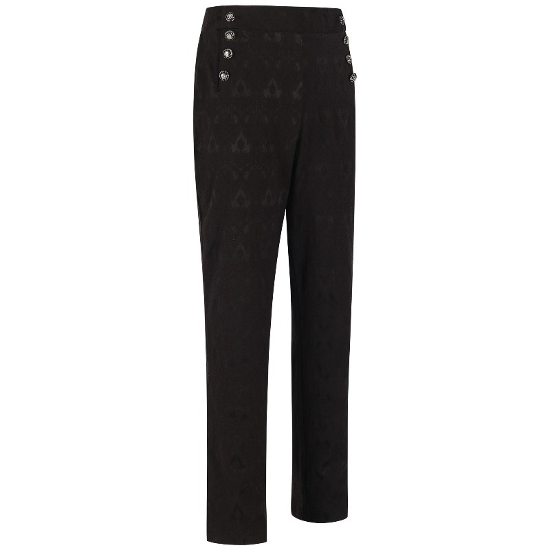 メンズスチームパンクヴィンテージスーツパンツ制服フォーマルパ - Retro Track Pant のレビューと価格