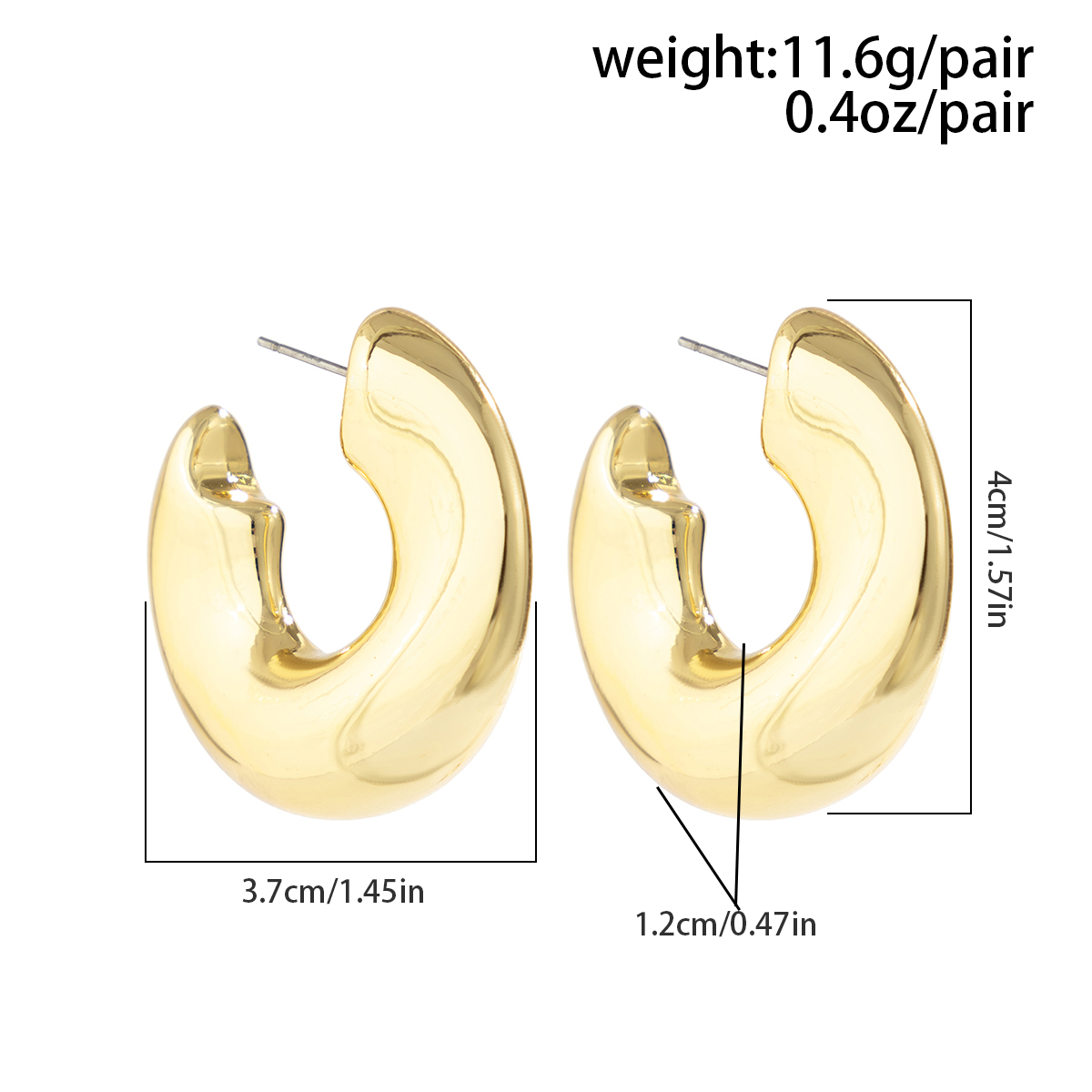 IngeSight.Z ヴィンテージメタル厚い C 字型フー - Z Vintage Fashion のレビューと価格