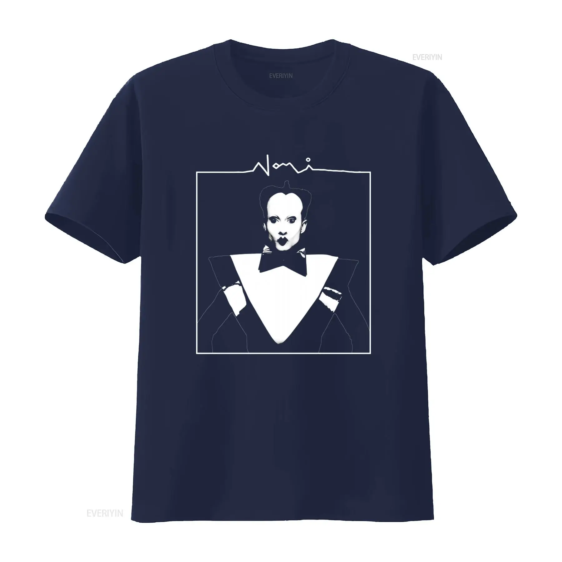 クラウス・ノミ フェイスプリント メンズTシャツ スタイリッ - Vintage Fashion Looks のレビューと価格