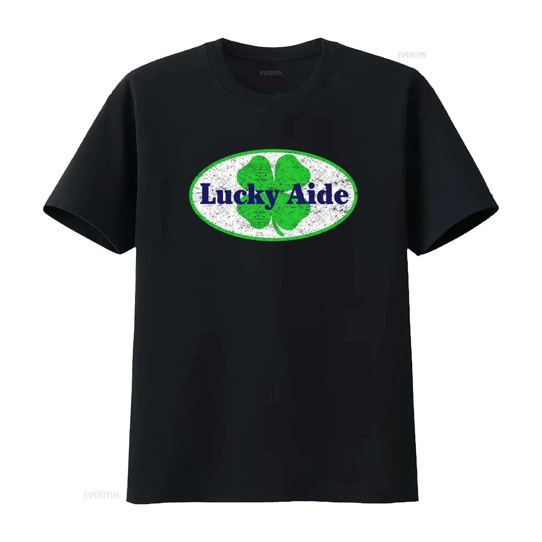 ラッキーエイド Tシャツ、中央にマルコムシンボルの会社ロゴが - Vintage Fashion Logos のレビューと価格