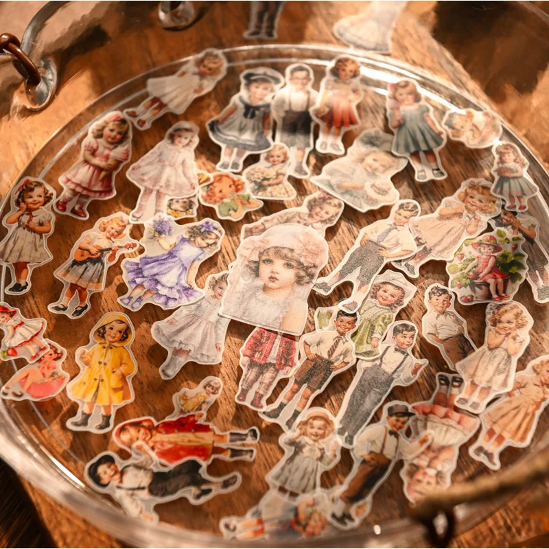 50 個ヴィンテージキッズペーパードールステッカージャンクジ - Vintage Fashion Journal のレビューと価格