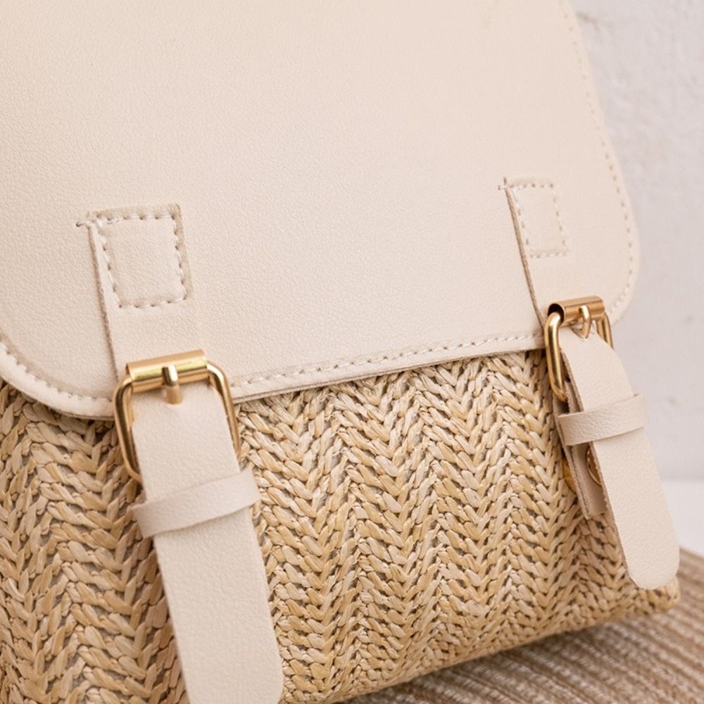 ファッションPUレザーストローバックパックレトロデザインヴィ - Vintage Fashion Looks のレビューと価格